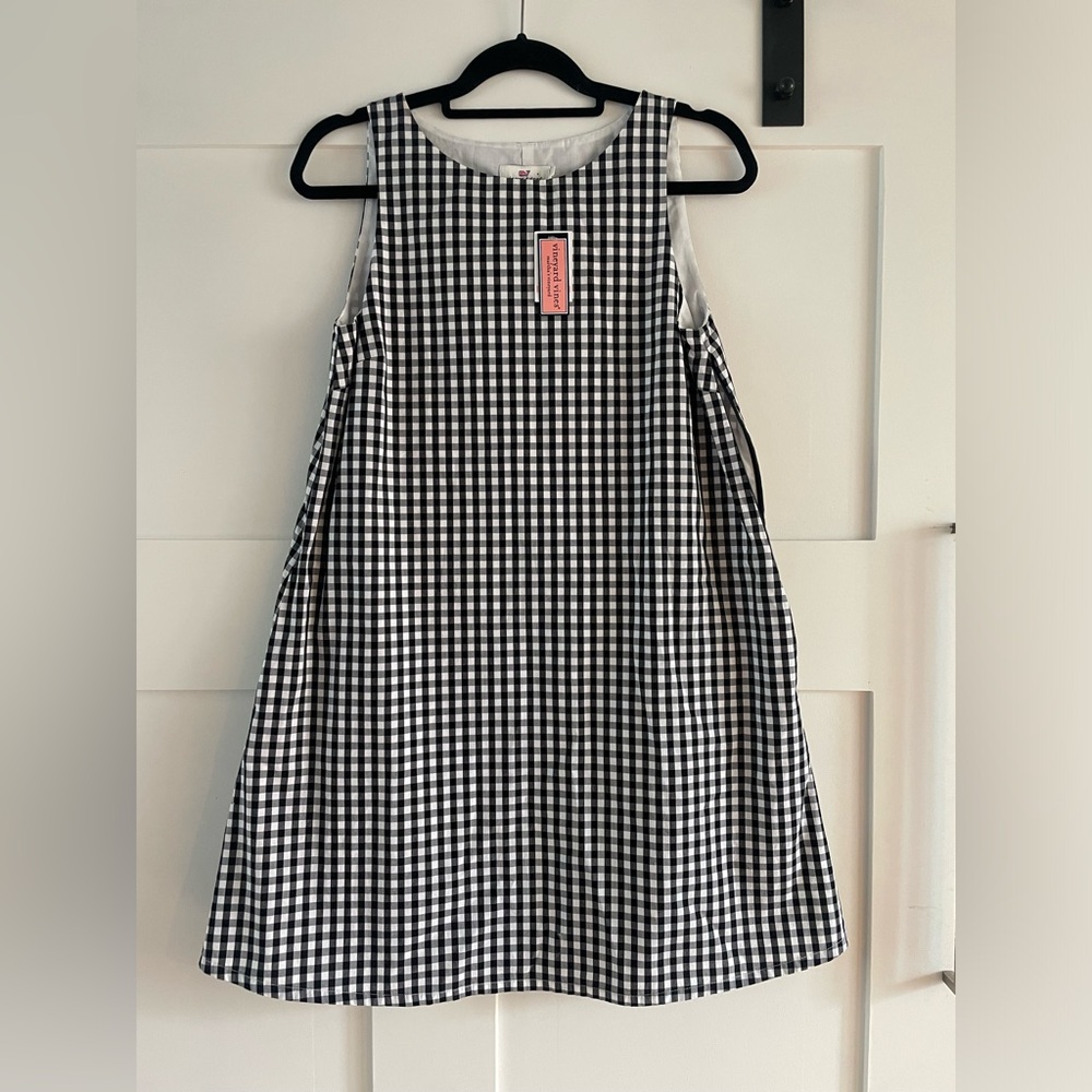 Vineyard vine gingham dress NEW.